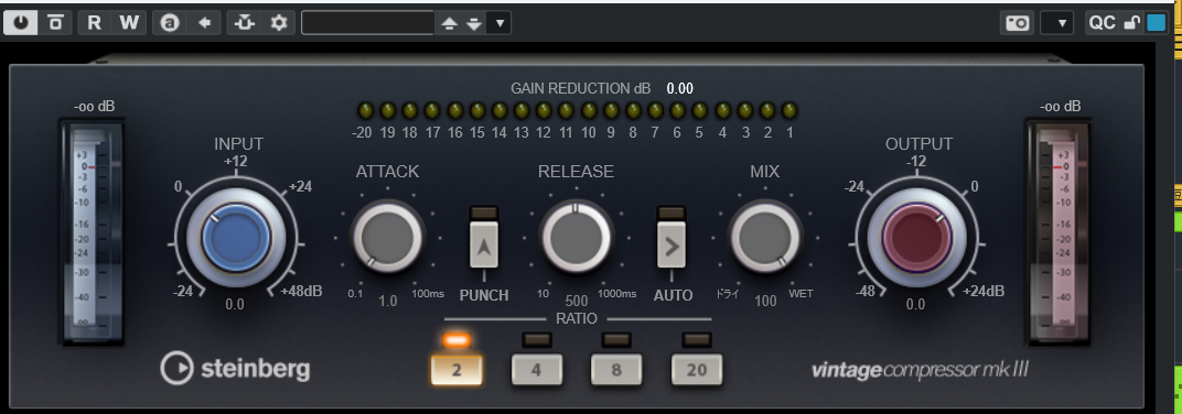 CubaseのVintageCompressor mk III